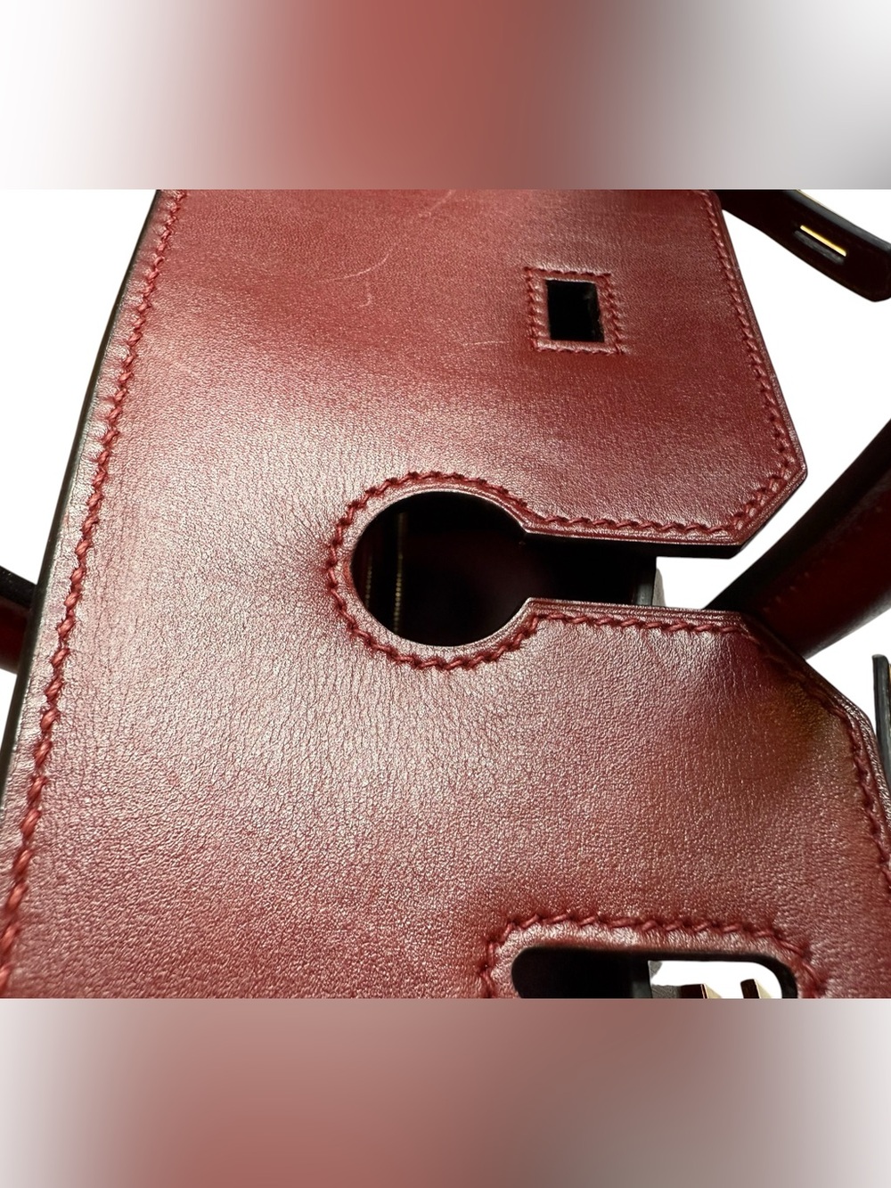 2014 Hermès Birkin 35 – Rouge H Box Calf, Gold-tone Hardware - Picture 12 of 14